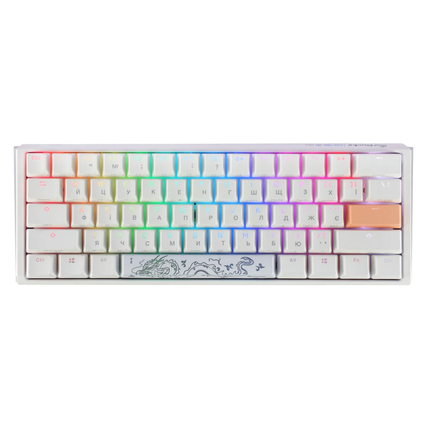 Купити Клавіатура Ducky One 3 Mini White Cherry MX Brown - фото 1