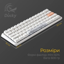 Купити Клавіатура Ducky One 3 Mini White Cherry MX Brown - фото 11