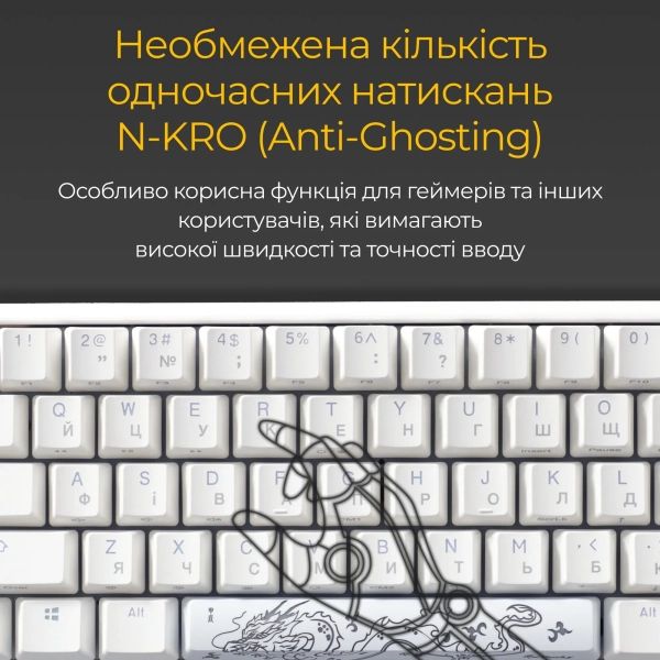 Купити Клавіатура Ducky One 3 Mini White Cherry MX Brown - фото 14