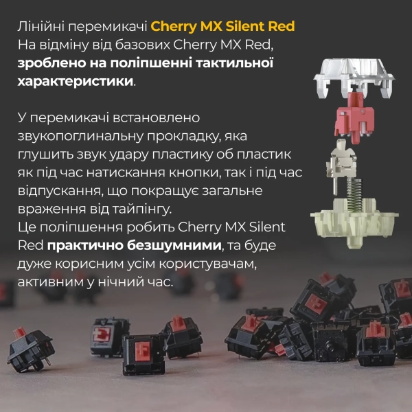 Купить Клавиатура Ducky One 3 TKL Matcha Cherry MX Silent Red (DKON2187-SUAPXМAEGGC1) - фото 6