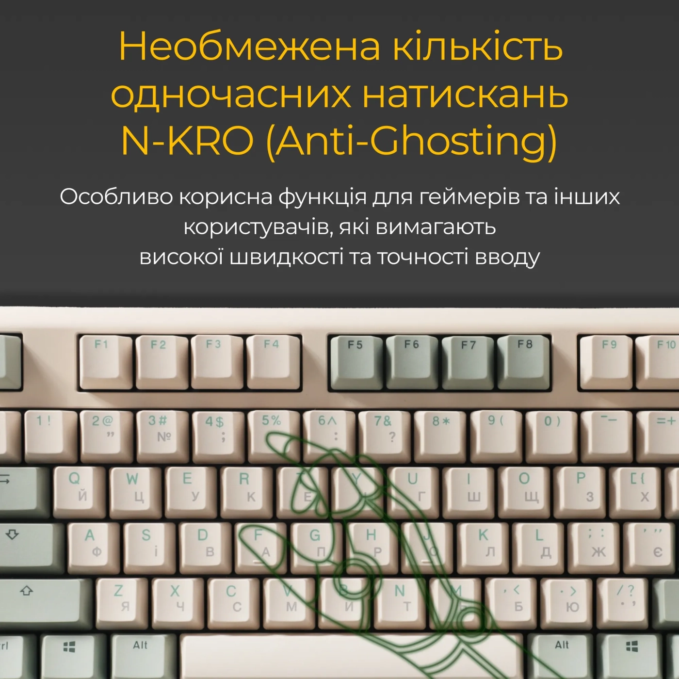 Купить Клавиатура Ducky One 3 TKL Matcha Cherry MX Silent Red (DKON2187-SUAPXМAEGGC1) - фото 14