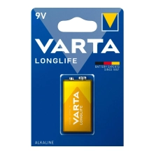 Купити Батарейка VARTA LONGLIFE Alkaline 6LR61 (6LP3146) Крона 1 шт (04122101411) - фото 1