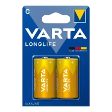 Купити Батарейка VARTA LONGLIFE Alkaline C (LR14) 2 шт (04114101412) - фото 1