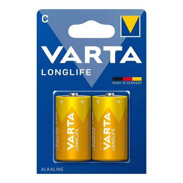 Купити Батарейка VARTA LONGLIFE Alkaline C (LR14) 2 шт (04114101412) - фото 1