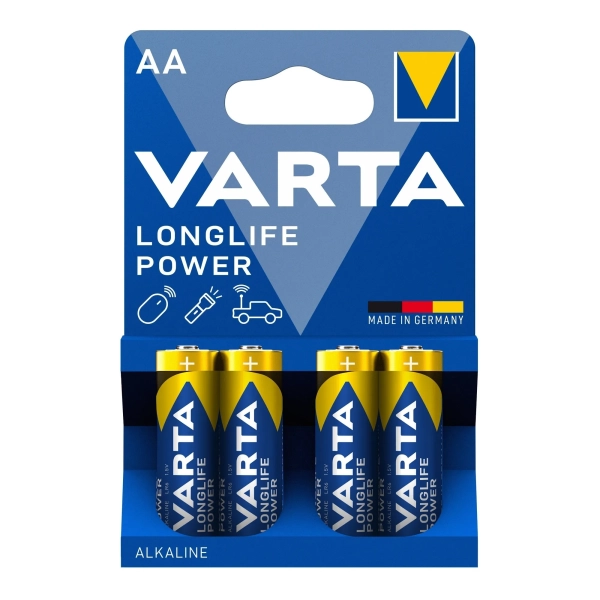 Купити Батарейка VARTA LONGLIFE POWER Alkaline AA 4 шт (04906121414) - фото 1