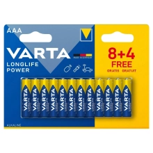 Купити Батарейка VARTA LONGLIFE POWER Alkaline AAA 12 шт (04903121472) - фото 1