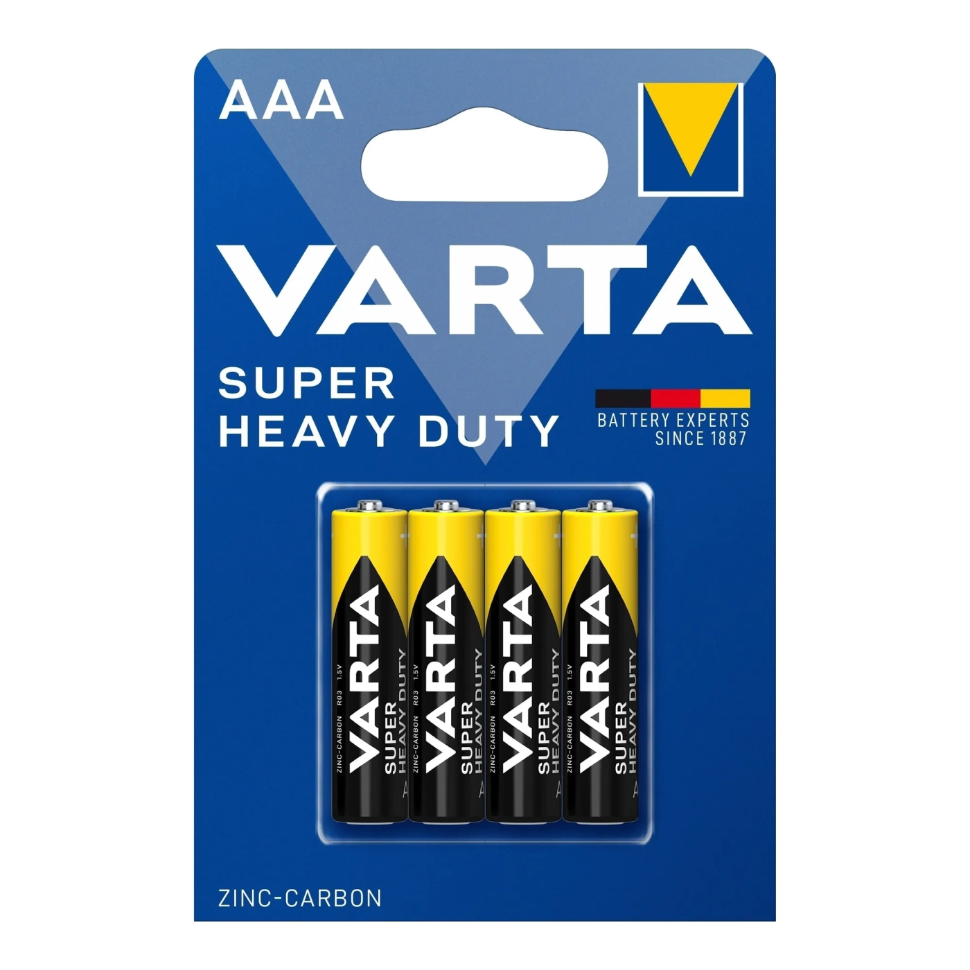 Купити Батарейка VARTA SUPERLIFE Zinc Carbon AAA 4 шт (02003101414) - фото 1