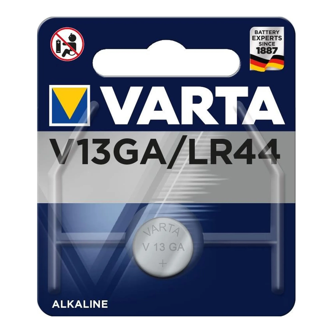 Купить Батарейка VARTA Alkaline V13 GA (LR44, LR1154, AG13, А76) 1 шт (04276101401) - фото 1