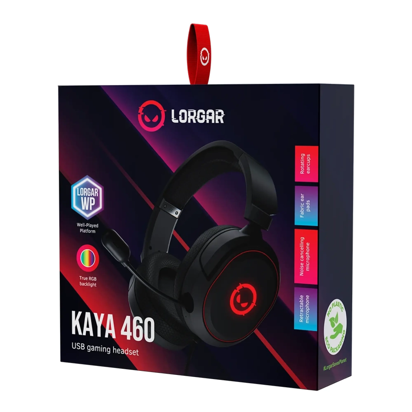 Купити Навушники Lorgar Kaya 460 Gaming RGB USB Black (LRG-GHS460) - фото 6