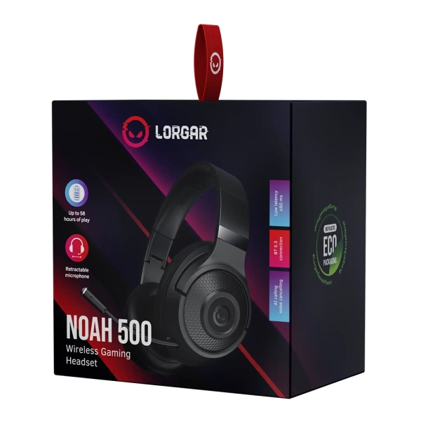 Купити Навушники Lorgar Noah 500 Wireless Gaming Black (LRG-GHS500) - фото 5