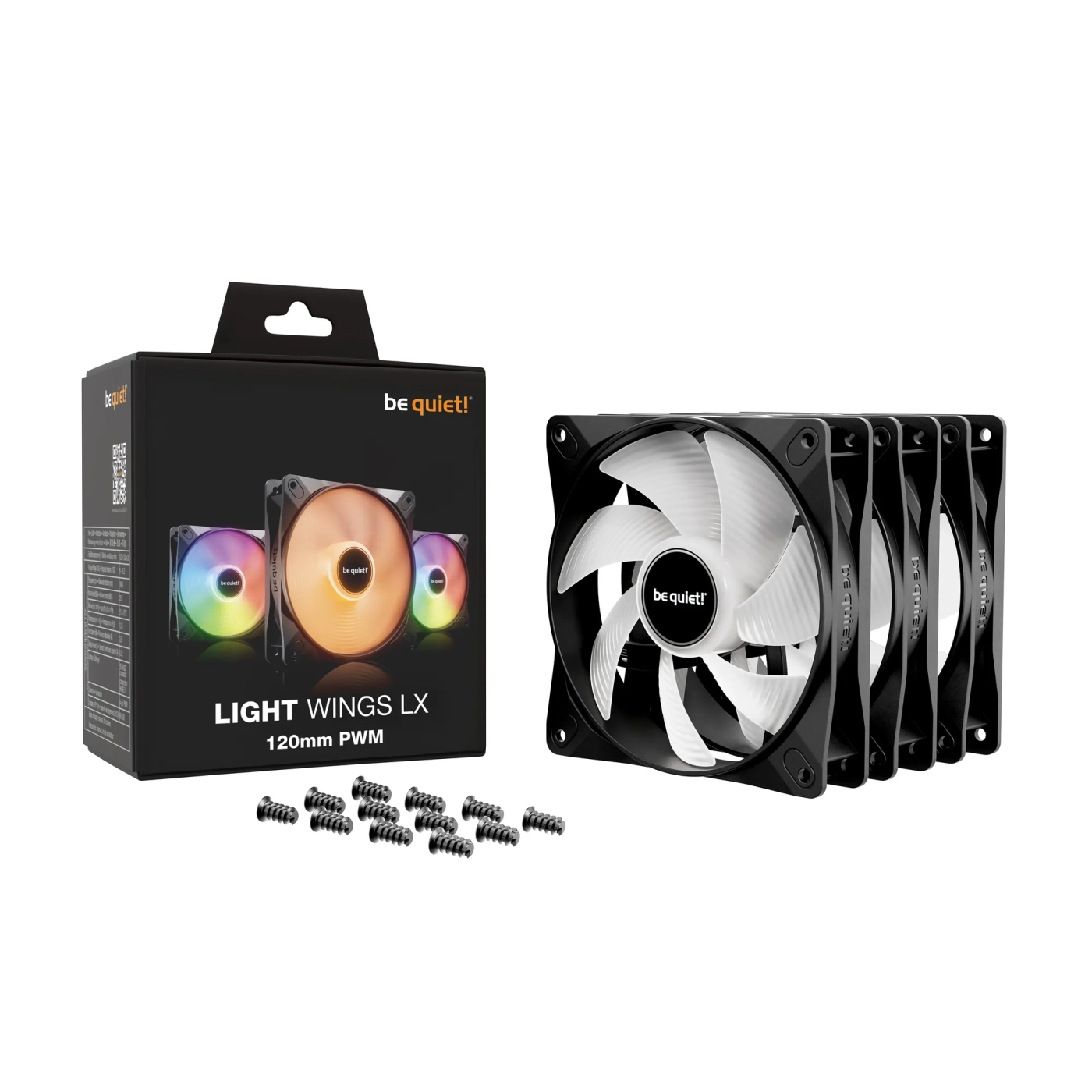 Купить Комплект вентиляторов be quiet! LIGHT WINGS LX 120mm PWM 3-Pack Black (BL121) - фото 5
