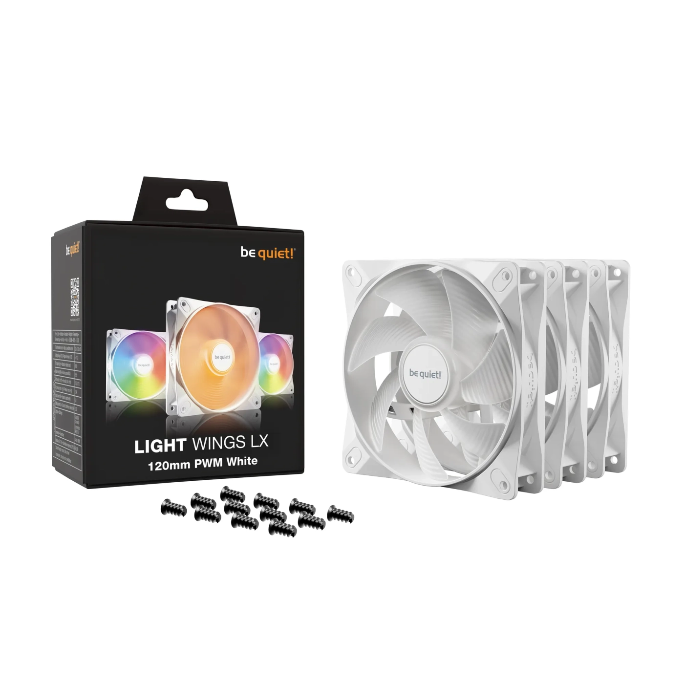 Купити Комплект вентиляторів be quiet! LIGHT WINGS LX 120mm PWM 3-Pack White (BL122) - фото 5