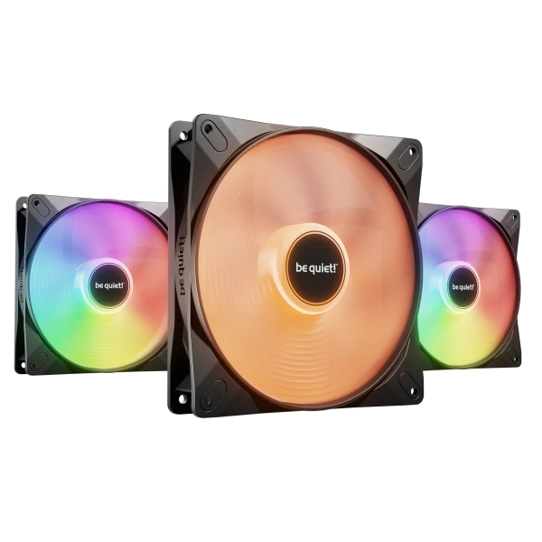 Купити Комплект вентиляторів be quiet! LIGHT WINGS LX 140mm PWM 3-Pack Black (BL127) - фото 1