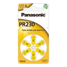 Купить Батарейка Panasonic PR230 (10A, AC230E/EZ, ZA10, PR70, DA10) 6 шт (PR-230/6LB) - фото 1