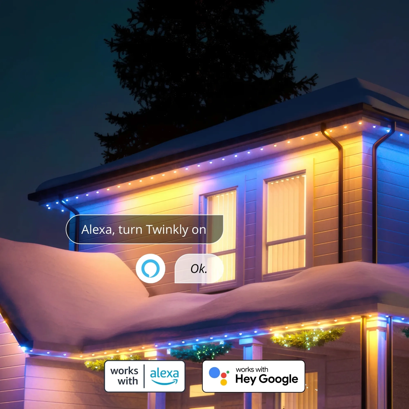 Купить Умная LED гирлянда Twinkly Permanent Lights (TWPL072STP-TEU) - фото 6