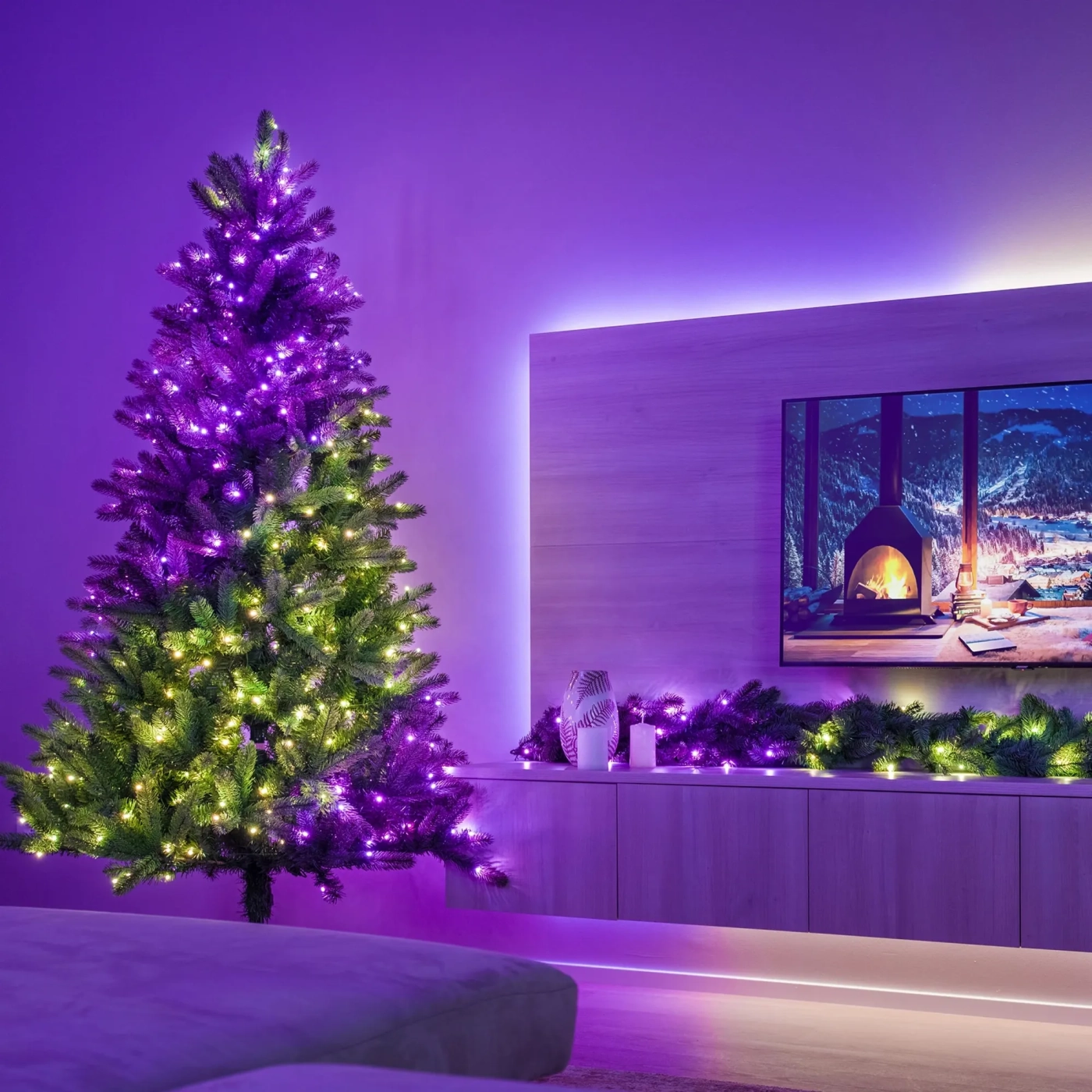Купити Розумна LED гірлянда Twinkly Strings RGB 400LED 32m Black (TWS400STP-BEU) - фото 5