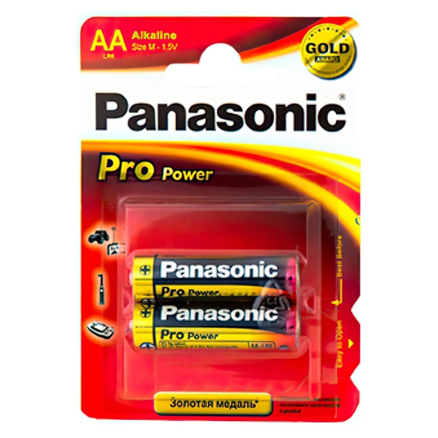 Купить Батарейка Panasonic PRO POWER ALKALINE AA 2 шт. (LR6XEG/2BP) - фото 1