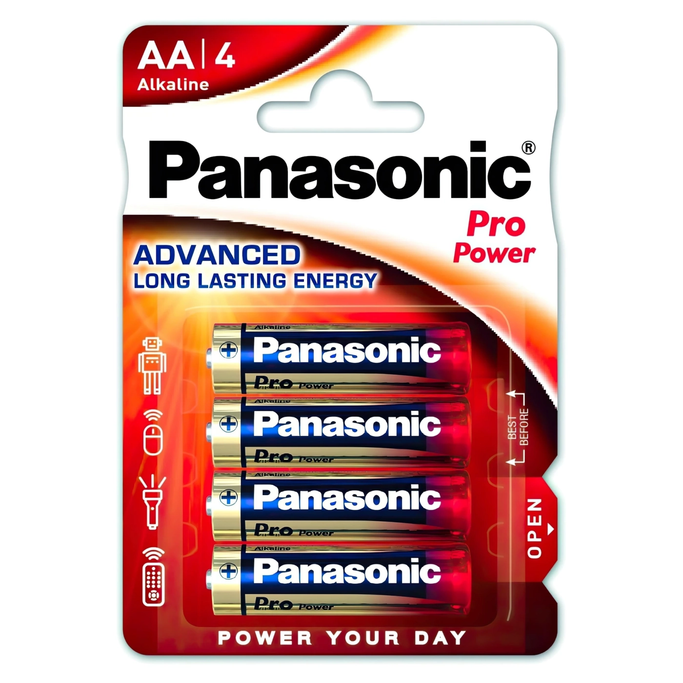 Купить Батарейка Panasonic PRO POWER ALKALINE AA 4 шт. (LR6XEG/4BP) - фото 1