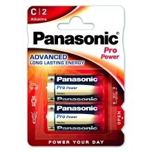Купить Батарейка Panasonic PRO POWER ALKALINE C(LR14) 2 шт. (LR14XEG/2BP) - фото 1