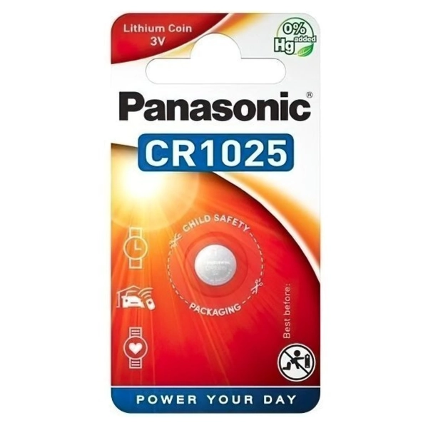Купити Батарейка Panasonic LITHIUM CR1025 1 шт. (CR-1025EL/1B) - фото 1
