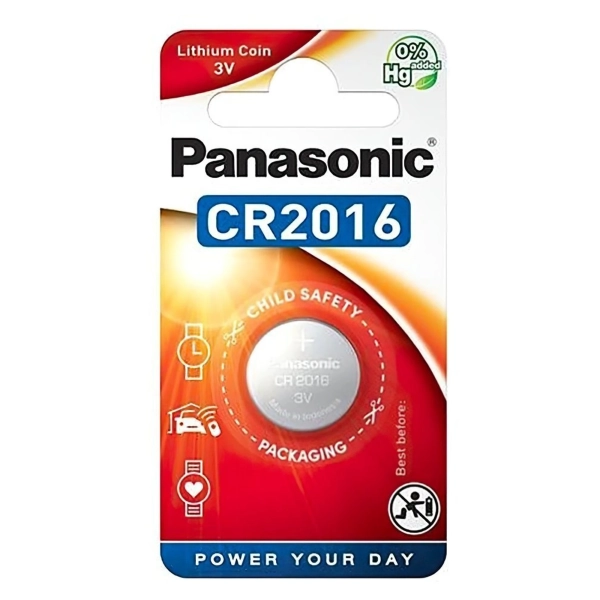 Купити Батарейка Panasonic LITHIUM CR2016 1 шт. (CR-2016EL/1B) - фото 1