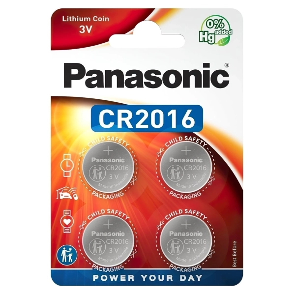 Купить Батарейка Panasonic LITHIUM CR2016 4 шт. (CR-2016EL/4B) - фото 1