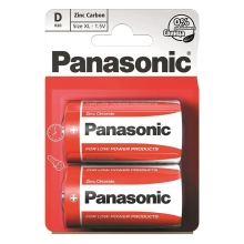 Купить Батарейка Panasonic RED ZINK COAL-ZINC D(R20) 2 шт. (R20REL/2BPR) - фото 1