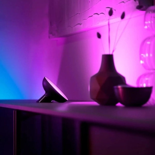 Купити Настільна лампа Philips Hue Bloom, Color, BT, DIM, чорна (929002376001) - фото 4