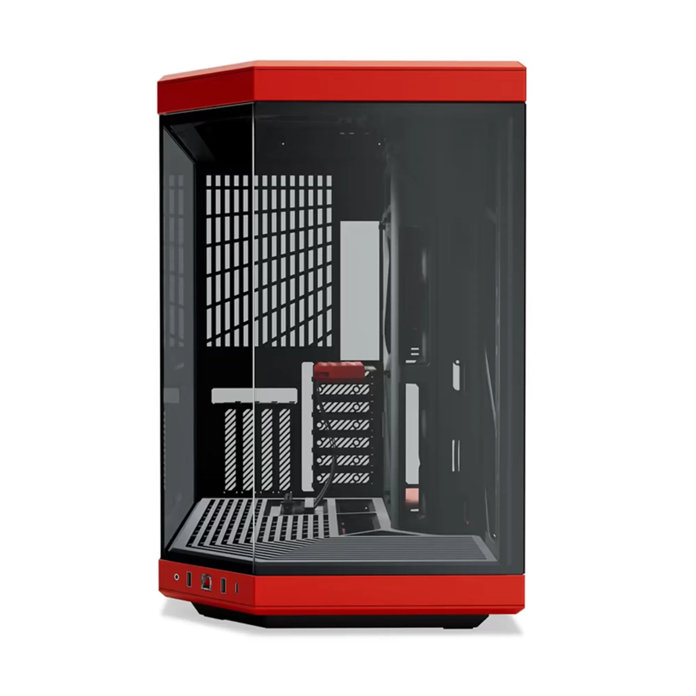 Купити Корпус Hyte Y70 Black-Red Mid-Tower E-ATX with PCIE 4.0 cable (CS-HYTE-Y70-BR) - фото 2