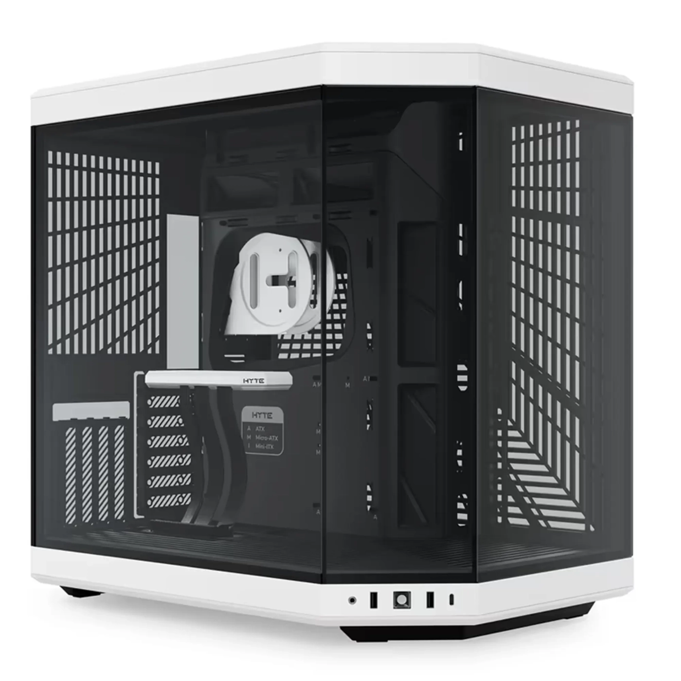Купить Корпус Hyte Y70 Black-White Mid-Tower E-ATX with PCIE 4.0 cable (CS-HYTE-Y70-BW) - фото 1