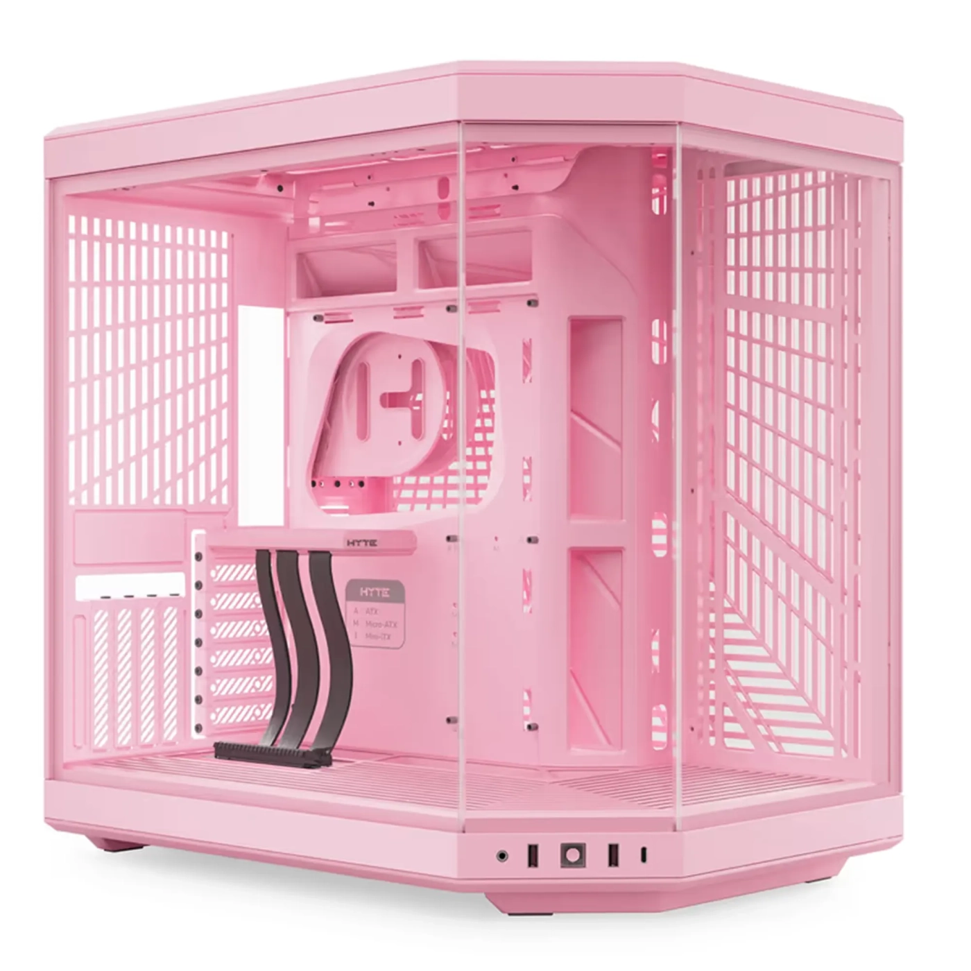 Купить Корпус Hyte Y70 Strawberry Milk Mid-Tower E-ATX with PCIE 4.0 cable (CS-HYTE-Y70-SM) - фото 1
