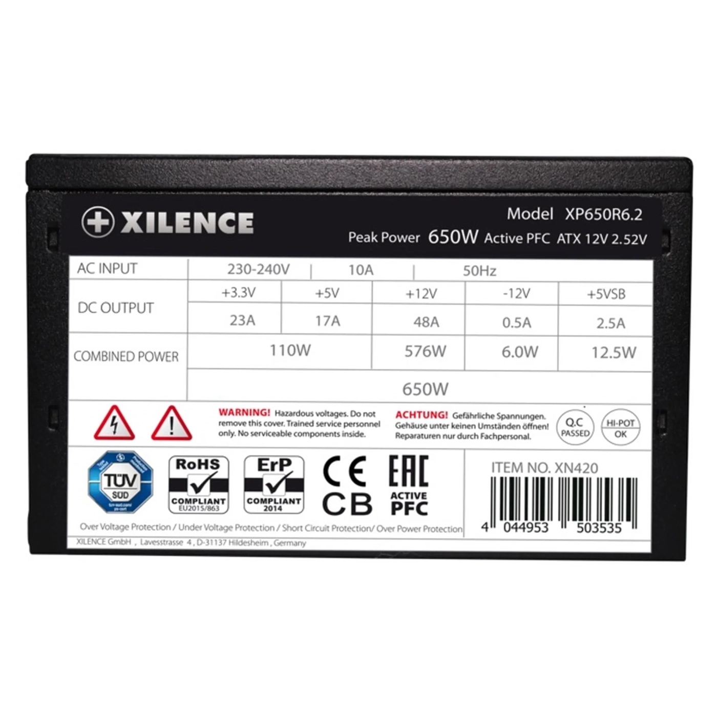 Купити Блок живлення Xilence XP650R6.2 Performance C+ 650W 80+ White - фото 4