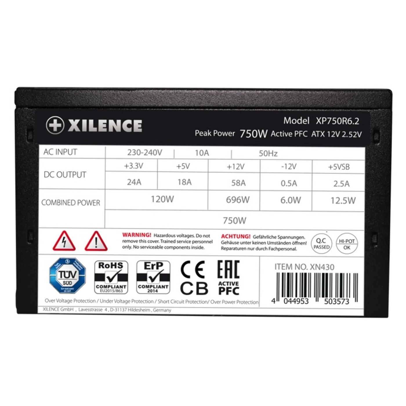 Купити Блок живлення Xilence XP750R6.2 Performance C+ 750W 80+ White - фото 4