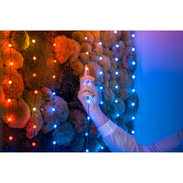 Купити Розумна LED гірлянда Twinkly Candies Pearls RGB 200LED 12m Green (TWKP200RGB-G) - фото 3