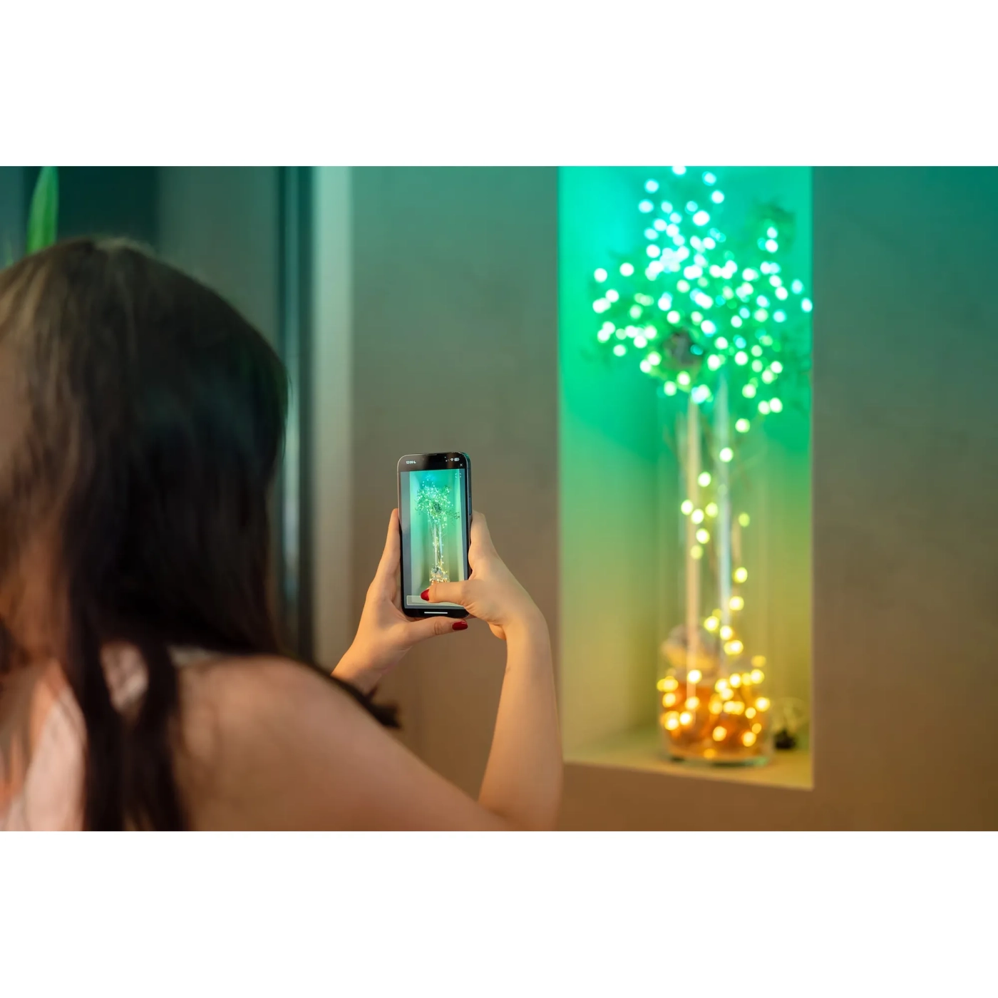 Купити Розумна LED гірлянда Twinkly Candies Pearls RGB 200LED 12m Green (TWKP200RGB-G) - фото 10