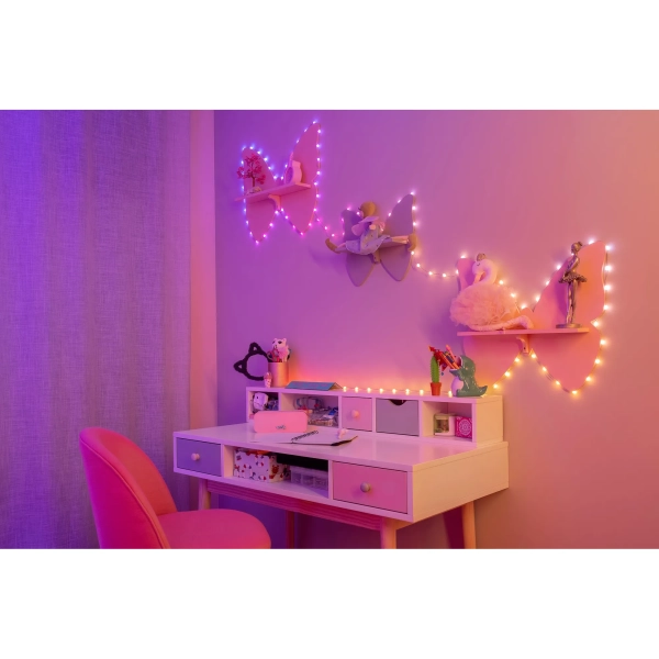 Купить Умная LED гирлянда Twinkly Candies Heart RGB 100LED 6m Clear (TWKH100RGB-T) - фото 3