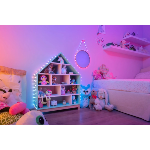 Купить Умная LED гирлянда Twinkly Candies Heart RGB 100LED 6m Clear (TWKH100RGB-T) - фото 6