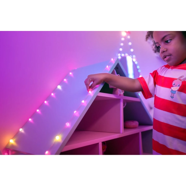 Купить Умная LED гирлянда Twinkly Candies Heart RGB 100LED 6m Clear (TWKH100RGB-T) - фото 7