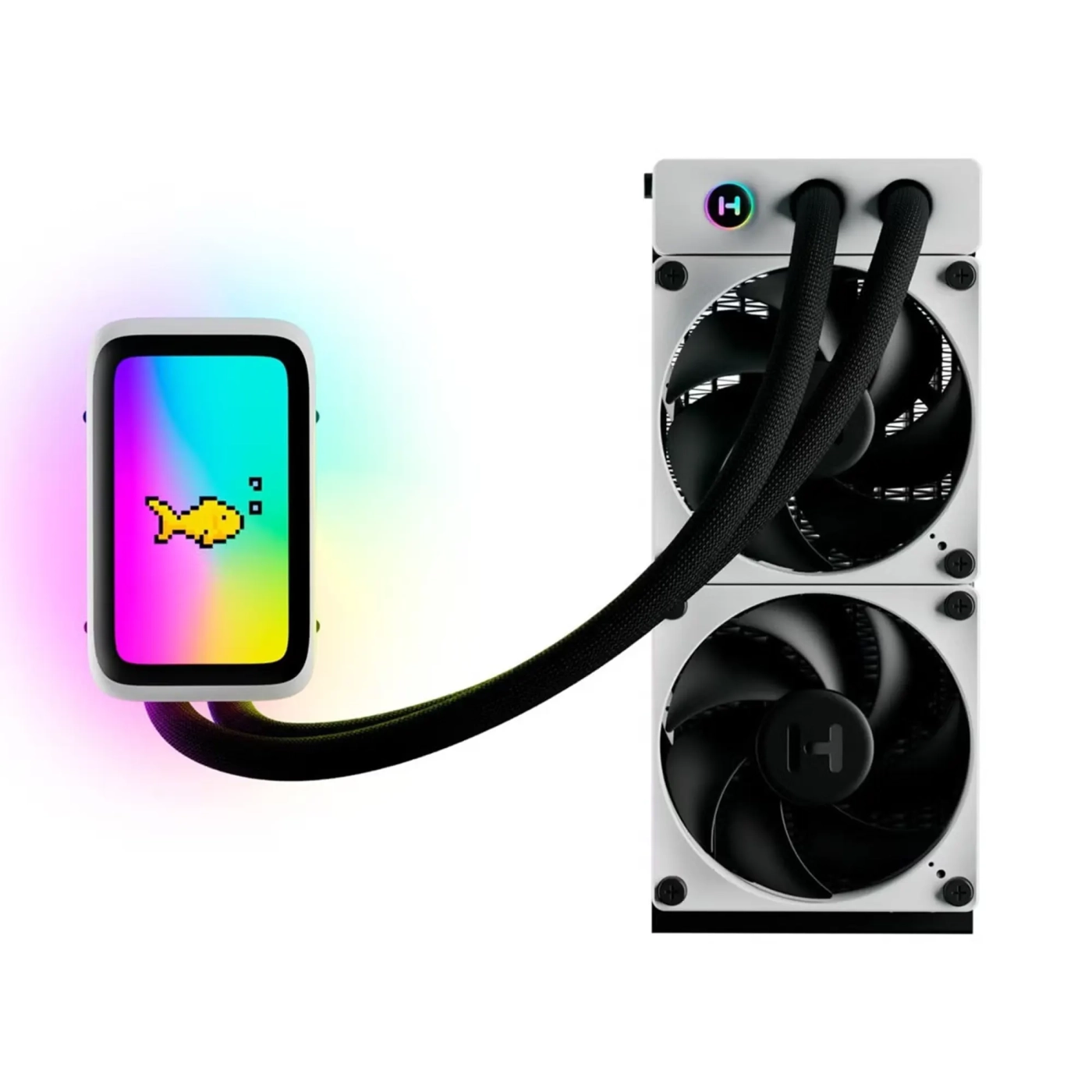 Купить Система водяного охлаждения Hyte THICC Q60 5'' LCD RGB LGA1200/1700 AM4/AM5 (FAN-HYTE-Q60-BW) - фото 2