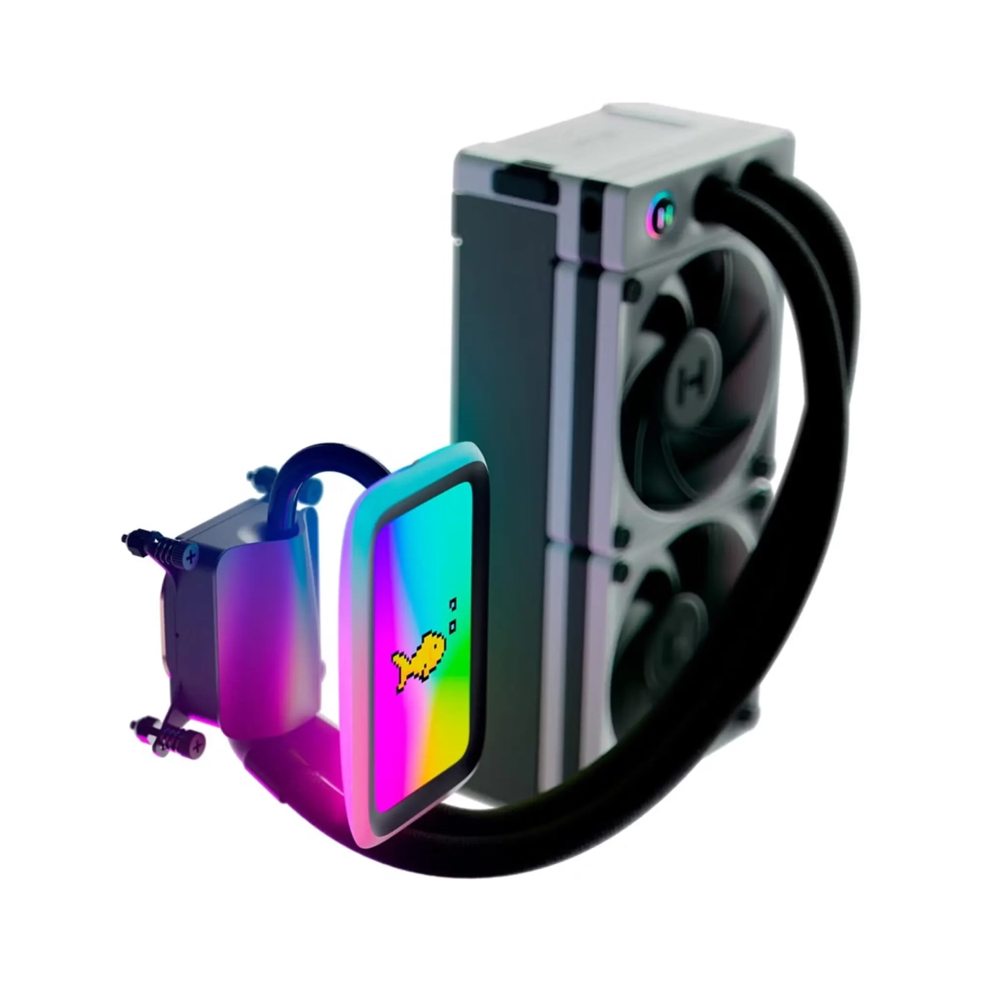 Купить Система водяного охлаждения Hyte THICC Q60 5'' LCD RGB LGA1200/1700 AM4/AM5 (FAN-HYTE-Q60-BW) - фото 3