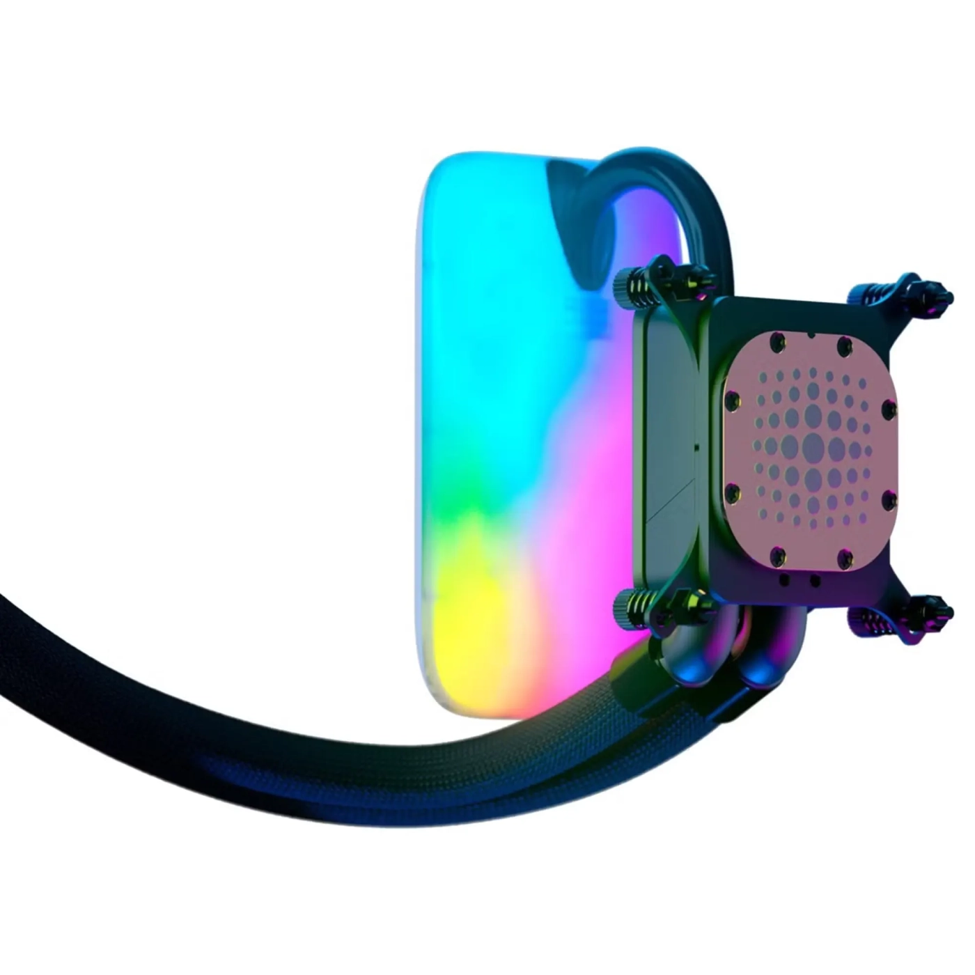 Купить Система водяного охлаждения Hyte THICC Q60 5'' LCD RGB LGA1200/1700 AM4/AM5 (FAN-HYTE-Q60-BW) - фото 4