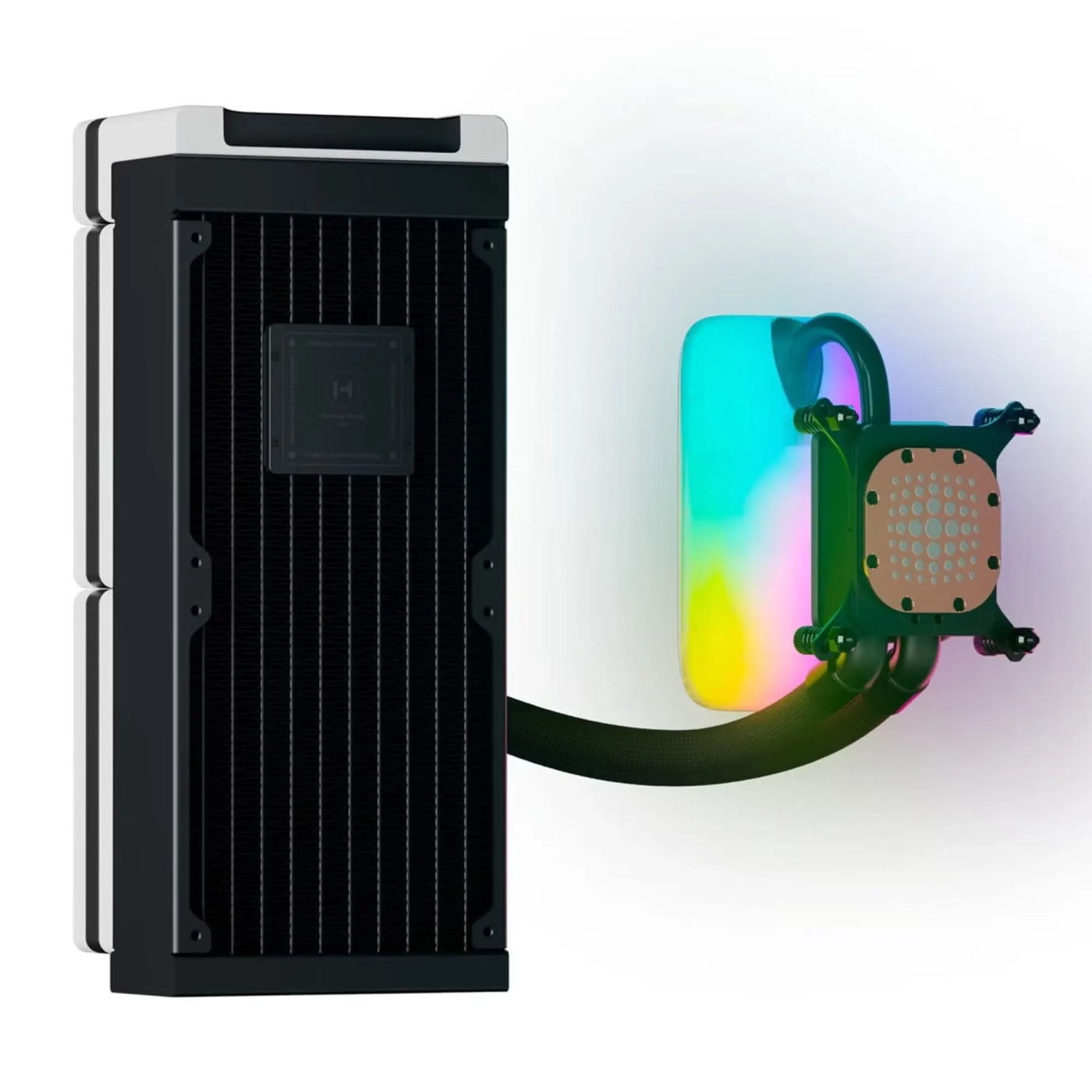 Купить Система водяного охлаждения Hyte THICC Q60 5'' LCD RGB LGA1200/1700 AM4/AM5 (FAN-HYTE-Q60-BW) - фото 5