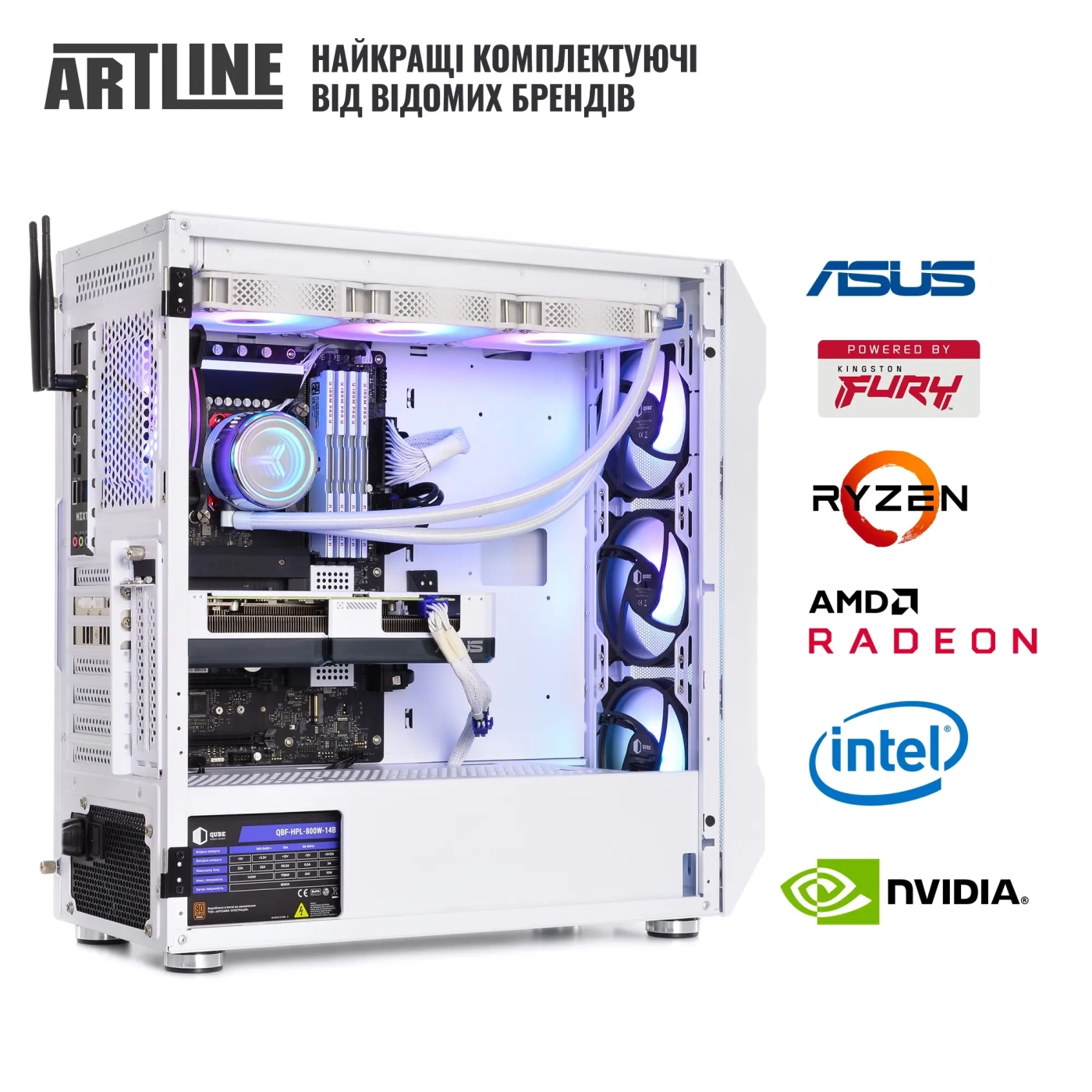 Купить Компьютер ARTLINE Gaming X96WHITE (X96WHITEv96) - фото 7