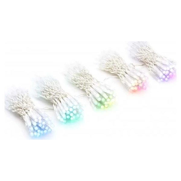 Купити Розумна LED Гірлянда Twinkly Pro Curtain RGBW 250 (10 по 25), IP65, AWG22 PVC, прозорий (TW-PLC-CU-CA-10X25SPP-T) - фото 1