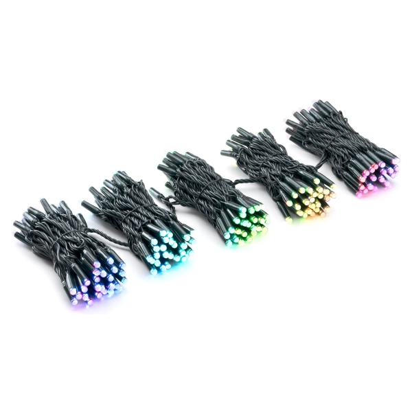 Купити Розумна LED Гірлянда Twinkly Pro Curtain RGBW 250, AWG22, IP65, чорний (TWP-CU-CA-05X50SPP-B) - фото 1