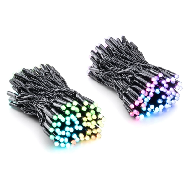 Купити Розумна LED Гірлянда Twinkly Pro Strings RGBW 250, подвійна лінія, AWG22, IP65, чорний (TWP-S-CA-2X125SPP-B) - фото 1
