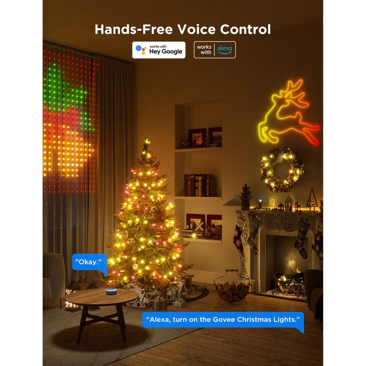 Купити Розумна LED гірлянда Govee H70C1 Christmas Light RGB 10m Clear Wire (H70C13D1) - фото 9