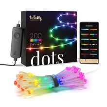 Купити Розумна LED гірлянда Twinkly Dots Lights RGB 200LED 10m Clear (TWD200STP-TEU) - фото 1