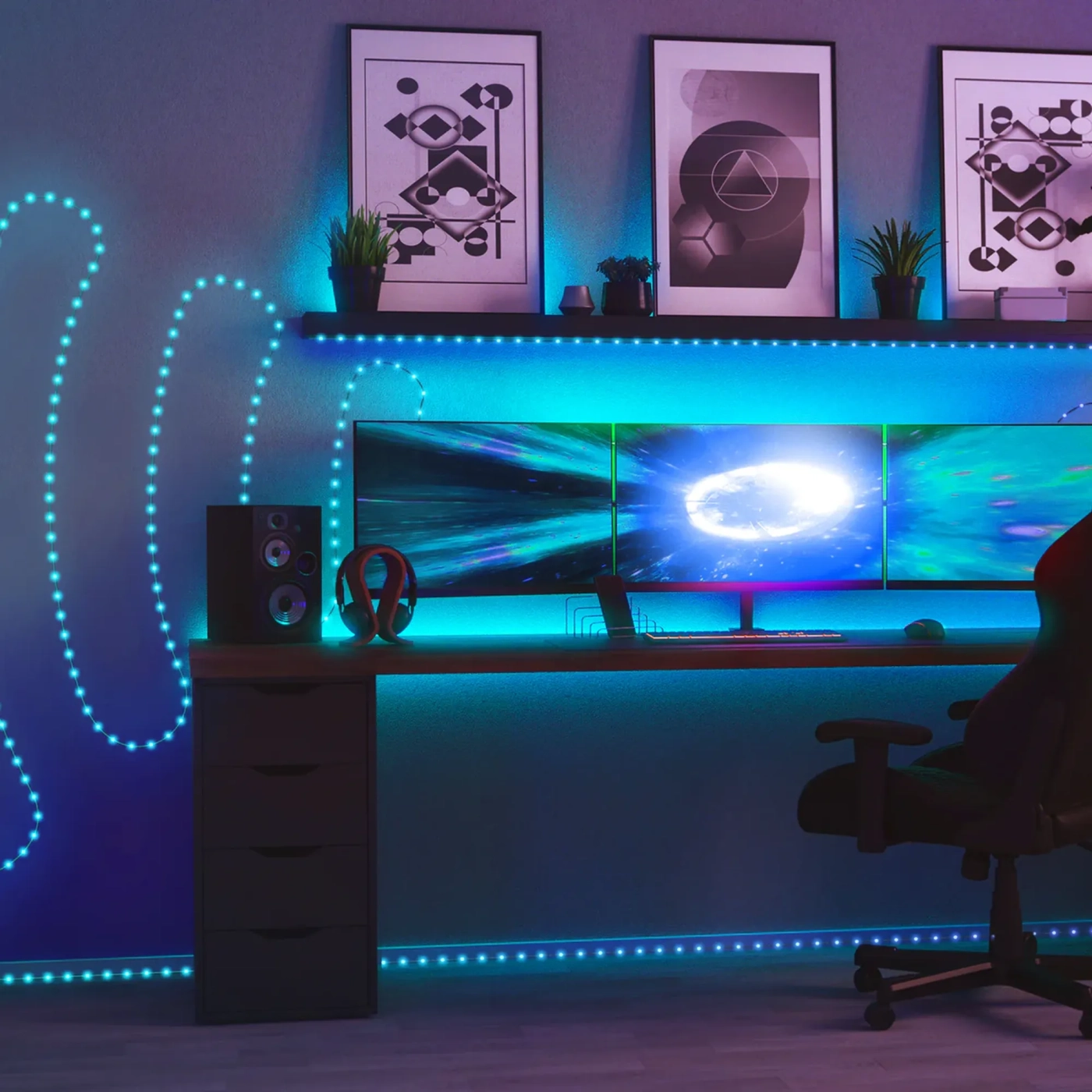 Купити Розумна LED гірлянда Twinkly Dots Lights RGB 200LED 10m Clear (TWD200STP-TEU) - фото 8