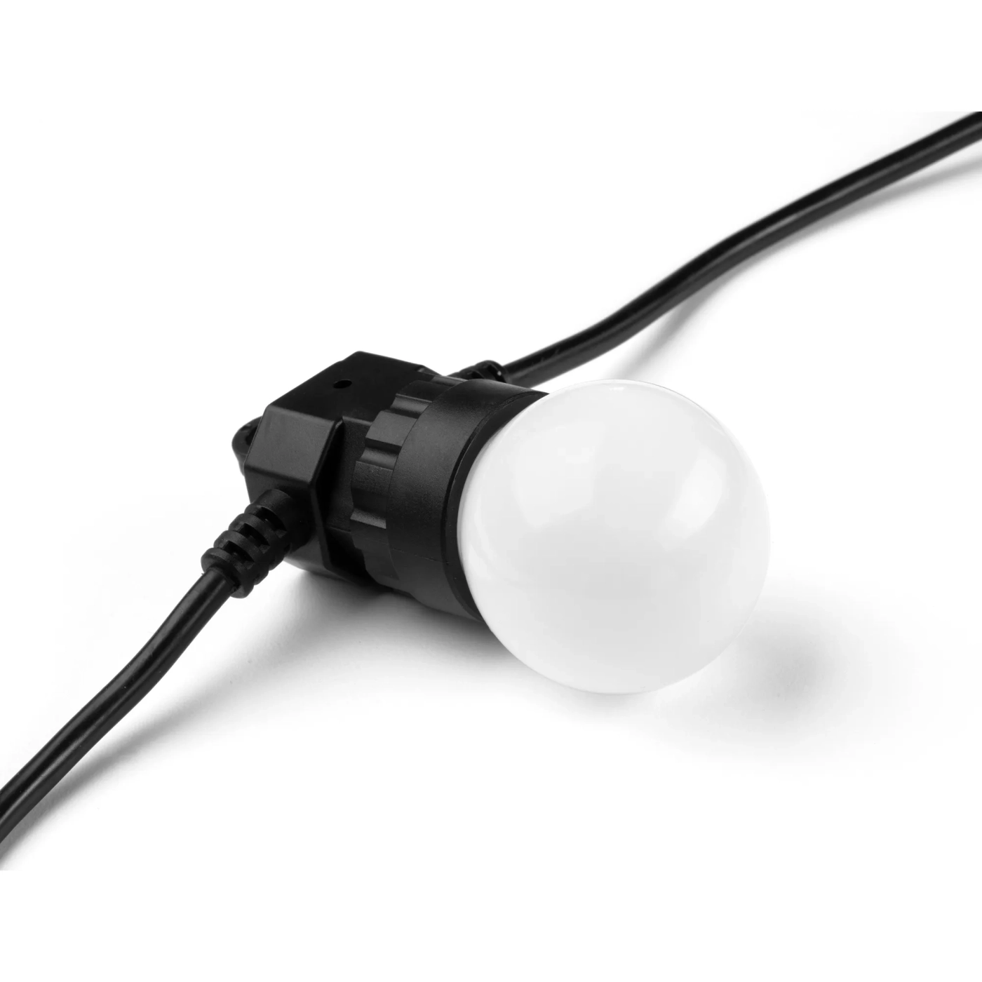 Купити Розумна LED гірлянда Twinkly Festoon RGB 20LED G45 10m Black (TWF020STP-BEU) - фото 5